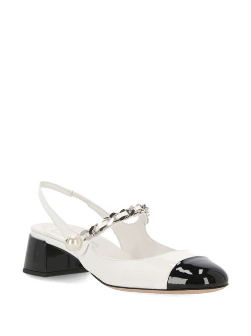 pump bianca e nera Miu Miu | 5I045EF-03506EF0964